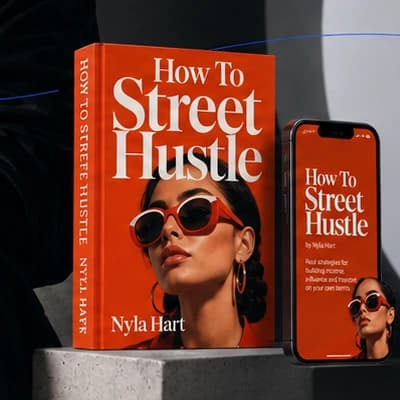 How To Street Hustle book and mobile product presentation